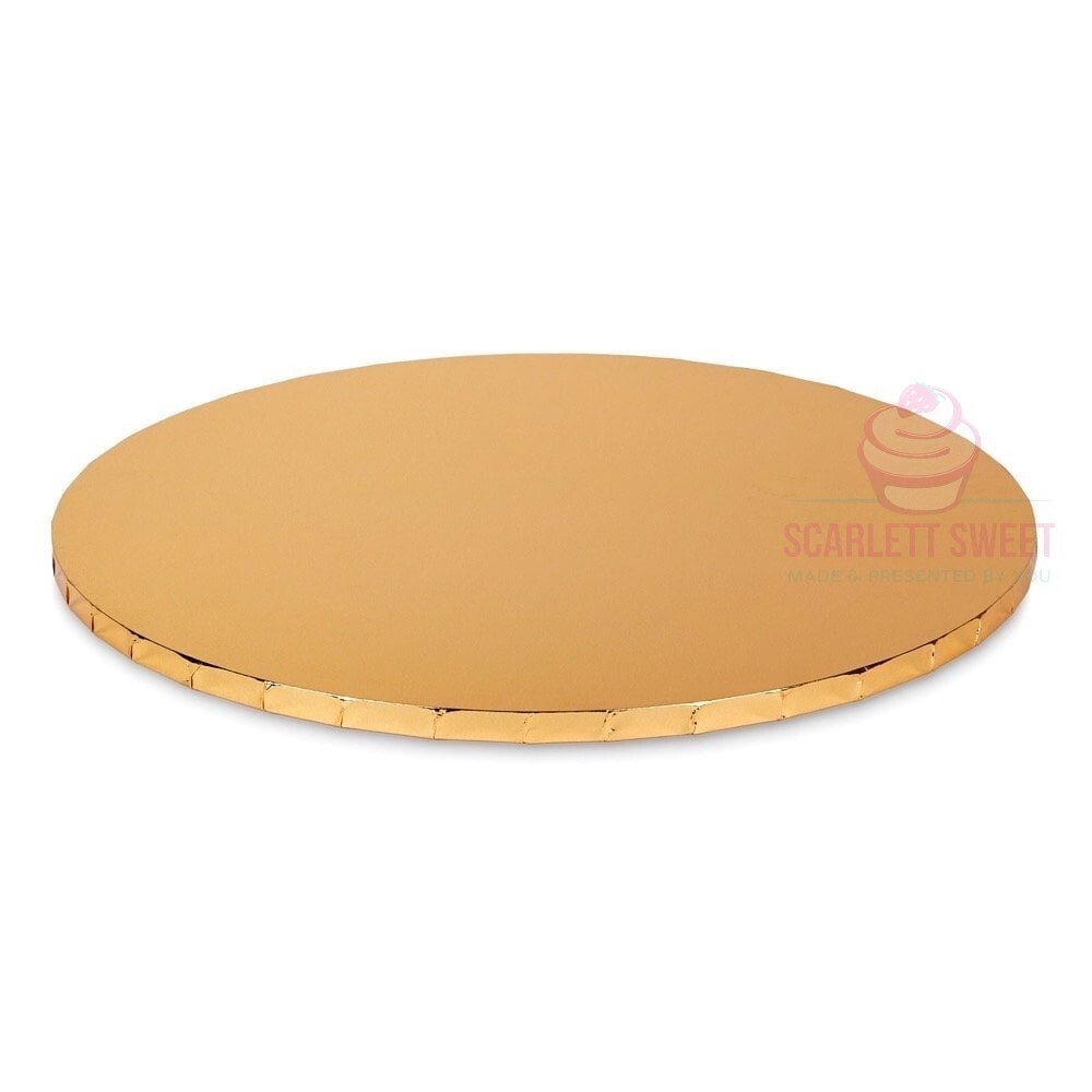 LGT 5mm Thick Masonite Cake Board - Round 10 Inch, Pink, Reusable Baking Support