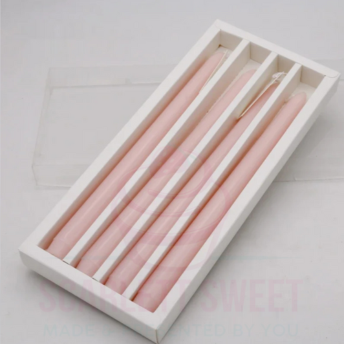 30x2.2cm 4PC Tapered Light Pink Candle