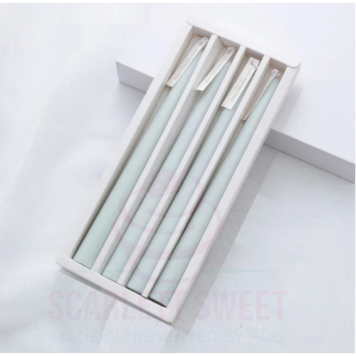 30x2.2cm 4PC Tapered Light Blue Candle