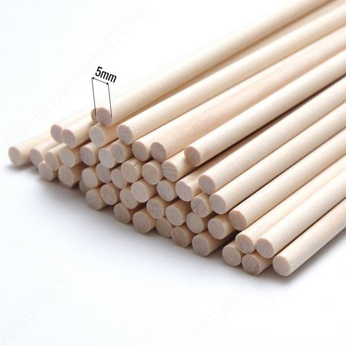 10PC 40cmx5mm WOODEN DOWEL