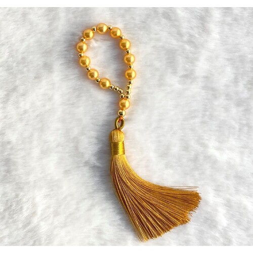 10PC Gold Finger Prayer Beads With Tassel $1 ea