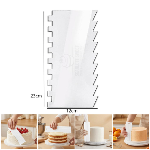 Acrylic Premium Sugar Scraper 23cm x 12cm