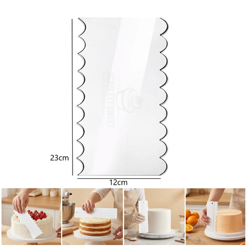 Acrylic Premium Sugar Scraper 23cm x 12cm