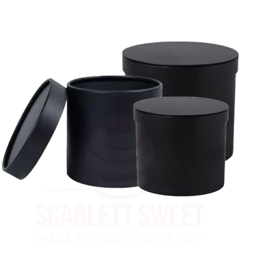 3PC SET Round Black Gift Box