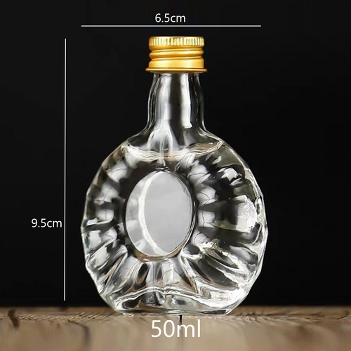 50ml 6PC Kenny Bottle Gold GLASS $1.75 ea