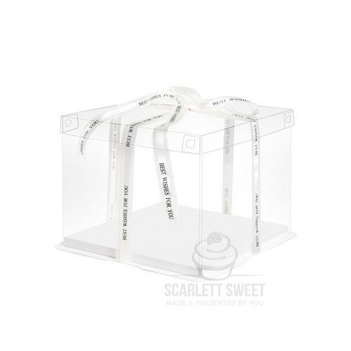 Square Tube 20PC 10''x18cm PVC Clear Box
