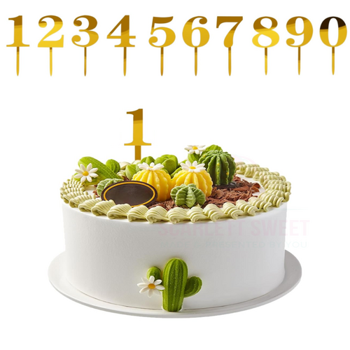 Number '1' Acrylic Topper 7cm