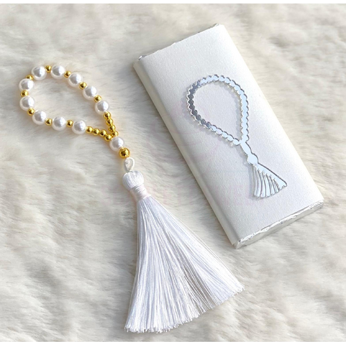 Tasbih Tassel Silver Acrylic 6PC