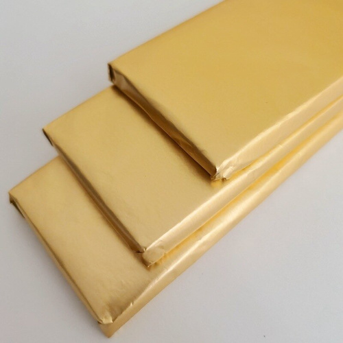 Matt Gold Foil Paper Wrap 16cm x 19cm 50 SHEET 