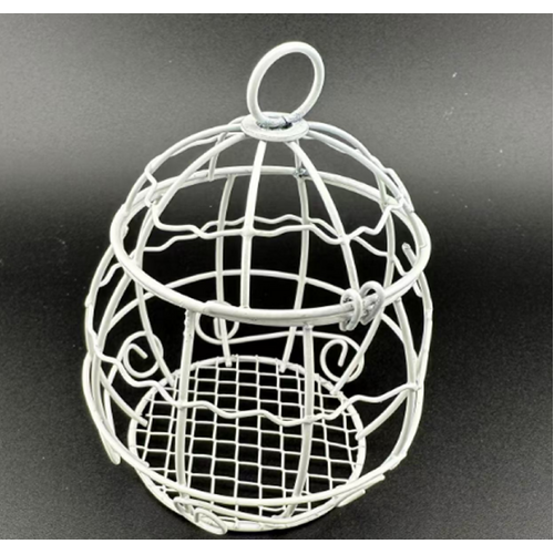 White Iron Bird Cage 6Pc