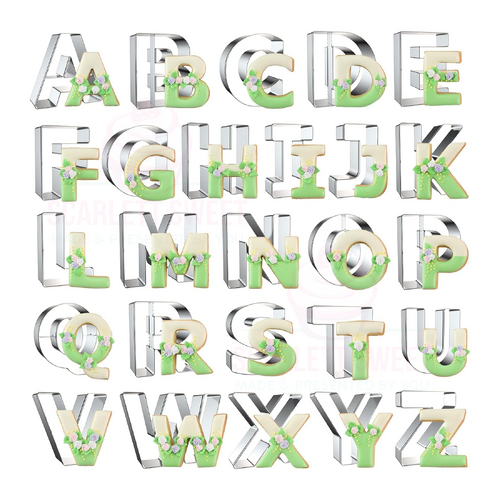 26PC Alphabet Stainless Steel Cutter Set