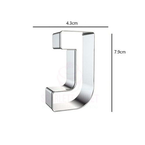  Letter J Stainless Steel Cutter