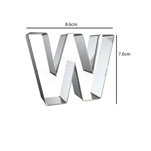  Letter W Stainless Steel Cutter