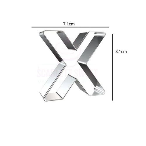  Letter X Stainless Steel Cutter