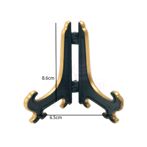 8.6cm Mini Easel Black & Gold