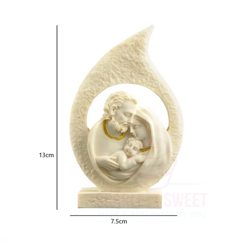 Holy Family Resin Statue 13cmx7.5cm