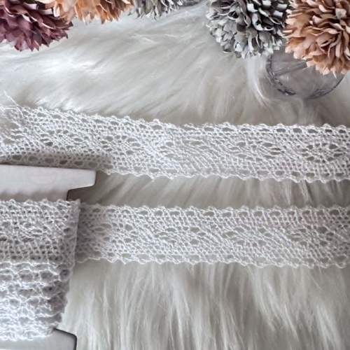 3cm White Crochet Lace Ribbon 5 Yard