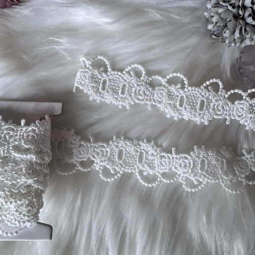 3cm White Cici Cotton Lace 5 Yard