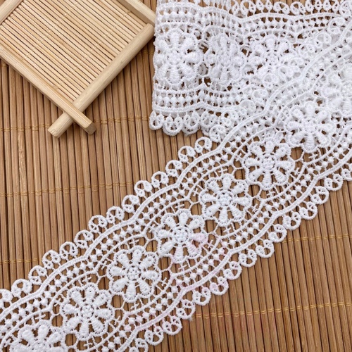 6cm White Stella Cotton Lace 5 Yard