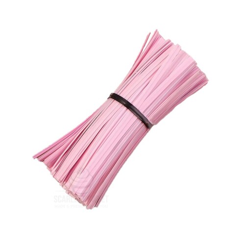 Pastel Pink Twist Tie 100PC
