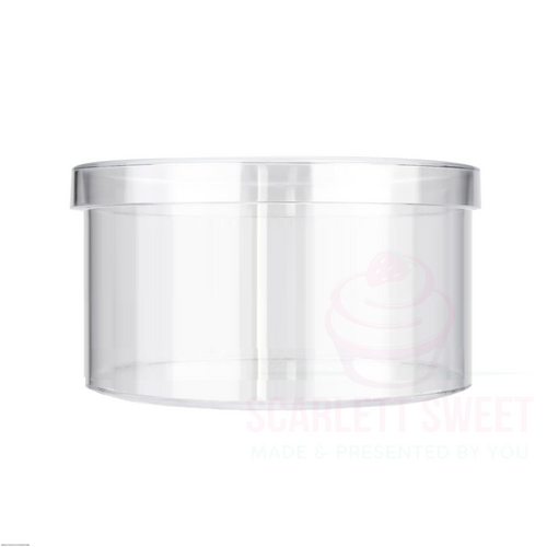 22x10cm Acrylic Round Box/Lid