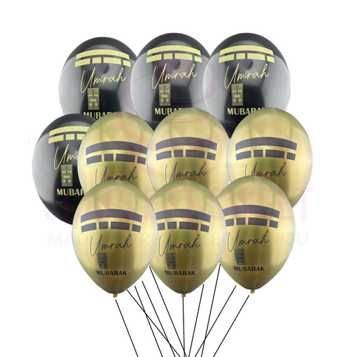 10PC UMRAH Chrome Balloon 12''