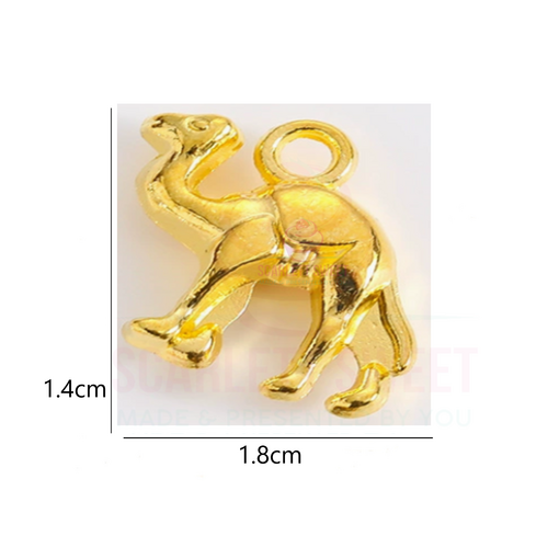 20PC 18x14x5mm Camel Gold Charm