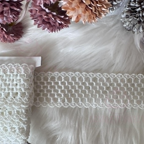 4cm White Mary Jane Lace 5 Yard
