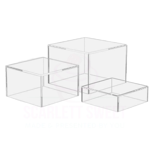3PC SET 30/35/40cm Acrylic Riser Box