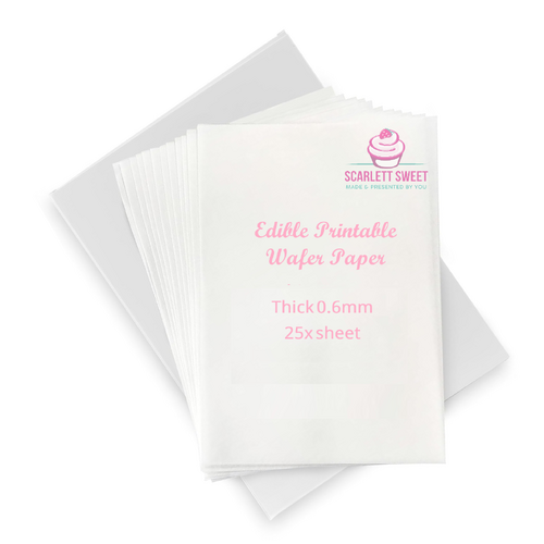 6mm Edible Printable Wafer Sheets A4 25PC