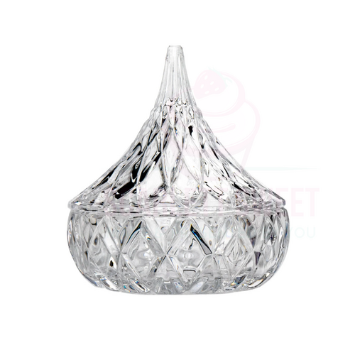 8x8.5cm Hershey Kiss Geo Jar GLASS 