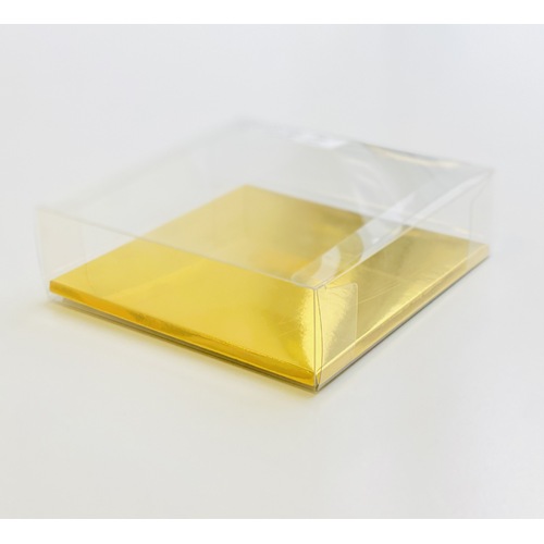25x25x8cm ($3.12 ea) 10PC Base&Lid Gold/Silv Insert PVC Box