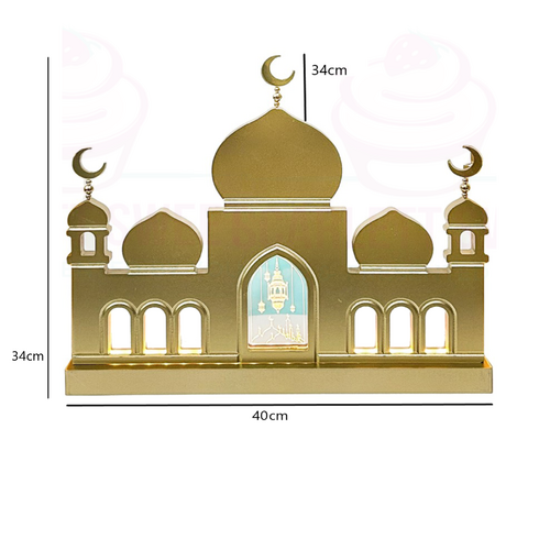 40cm Gold LED Mosque Building